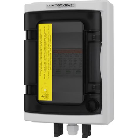 Solar Anschlusskasten PV DC 1000V 1x Mersen T1 T2 1-String 4mm Connector IP65 Doktorvolt 4418 (1/5)