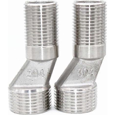 Ensemble adaptateur de montage en S avec filetage mâle 1/2 pouce vers mâle 3/4 pouce pour robinet de baignoire sur pieds et douche apparente. (1/4)