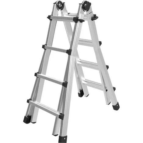 Échelle télescopique en aluminium Marchetti Black 55 jusqu'à 5,20 m