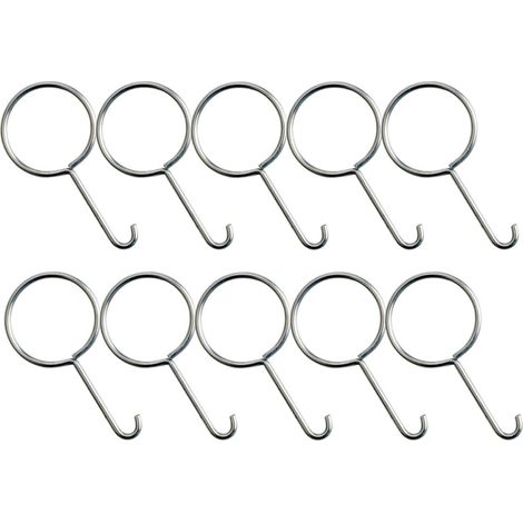 Crochets de Levage Lot de 10 en Acier Inoxydable Design Ergonomique Accessoire Pratique pour Vidange pour Nettoyage de Tuyau D'évier (1/5)