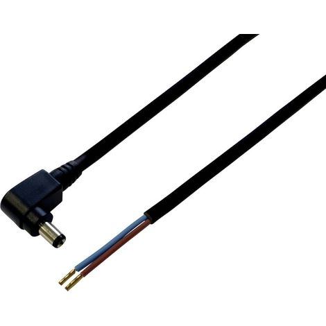 Câble de raccordement basse tension TRU COMPONENTS 1582287 DC mâle - extrémité(s) ouverte(s) 5.5 mm 2.1 mm 2.00 m 1 pc(