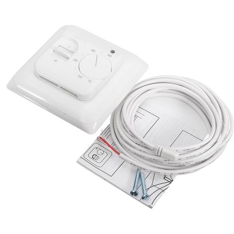 Eosnow 230 V 16 A mechanischer Fußbodenheizungs-Thermostat-Temperaturkontrollschalter mit Sensor