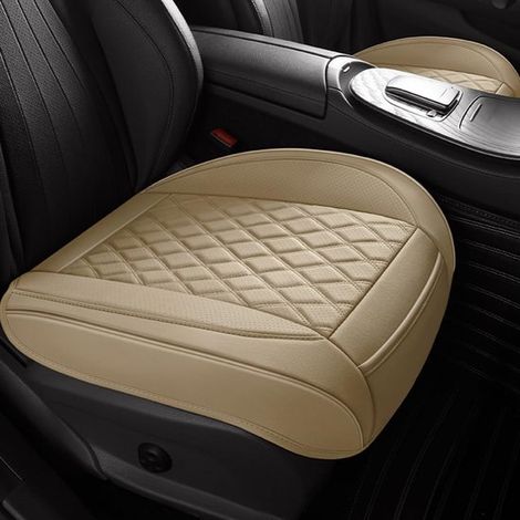 Funda universal para asiento de coche - Piel sintética - Naranja (1/5)