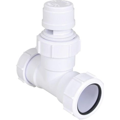 Walraven Mcalpine aérateur ventapipe jr avec pièce en t 40 mm blanc (1/5)