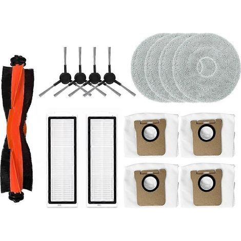 Lot de 15 pièces pour aspirateur Xiaomi X20 Max / X20 Pro / D109GL / D102GL : brosse, filtre, lingette et sac à poussière. (1/5)