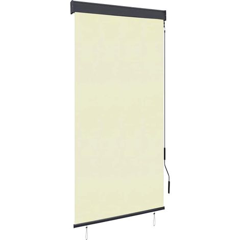 Store enrouleur extérieur 80 x 250 cm blanc crème