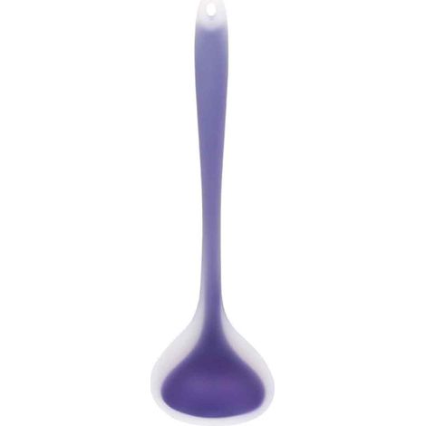 Cuillère en silicone alimentaire antiadhésive, ustensile de cuisine tout-en-un pour soupes. (1/5)