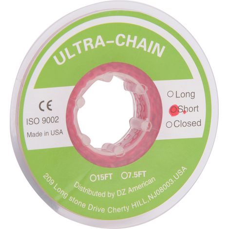 Chaîne élastique orthodontique en caoutchouc, accessoire pour outils dentaires, rose rouge (1/5)