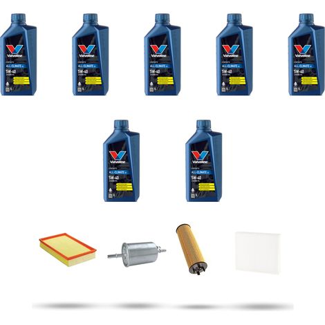 Kit tagliando 4 FILTRI e 7L OLIO compatibile con Volvo S80 2.0 20V Turbo 120Kw dal 1998 al 2006 (1/5)