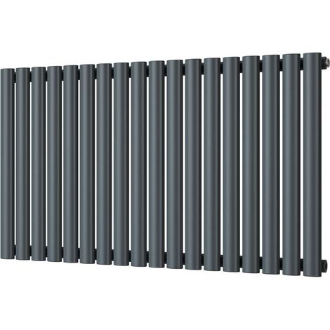 Omeara - Anthracite Horizontal Radiator H600mm x W1044mm Single Panel (1/3)