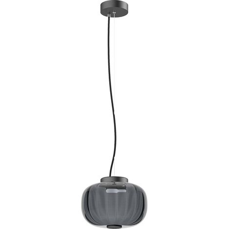 Suspension KRISTA D240 Phase coupée C LED SMD AC 4W 363lm CRI90 2700K Noir Fumé gris (1/2)