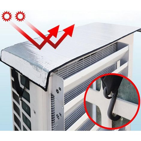 Telo protettivo per condizionatore, copertura antipioggia, copertura per climatizzatore. Copertura esterna per condizionatore, accessori per esterni. (1/3)