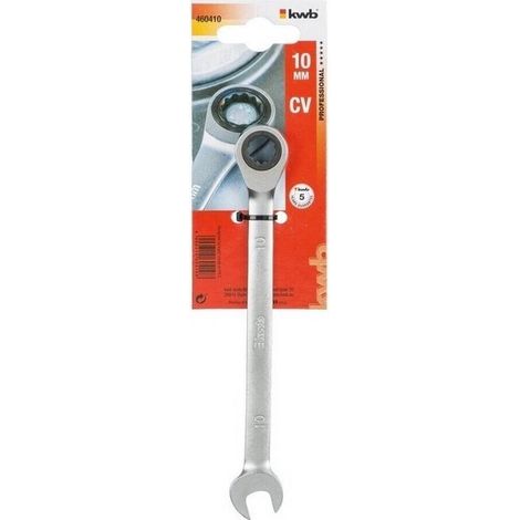 Llave de carraca kwb 460410 72 dientes acero cromo vanadio