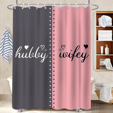 Rideau de bain en polyester 180x180 Élégant housse de baignoire pour loft industriel (1/5)