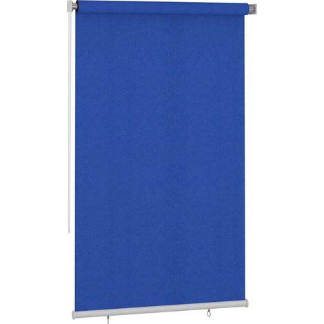 vidaXL Store roulant d'extérieur 145 (l) x 230 (H) cm bleu HDPE (1/5)