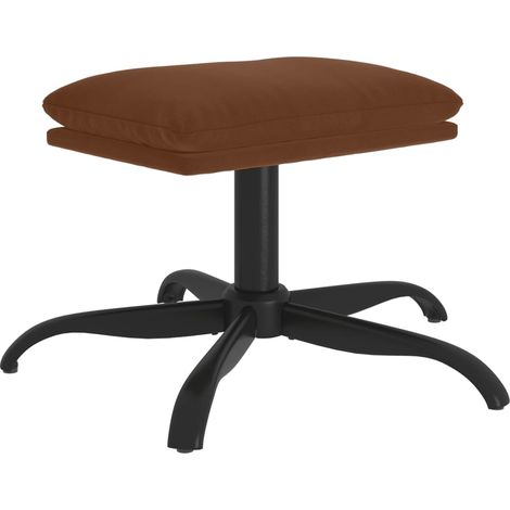 Repose-pied，Tabouret de pied，Pouf Marron 60x60x36 cm Tissu microfibre CFW8488 (1/5)