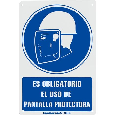 Panneau PVC UTILISATION OBLIGATOIRE D'UN ÉCRAN DE PROTECTION 30x20 cm, haute visibilité et durabilité