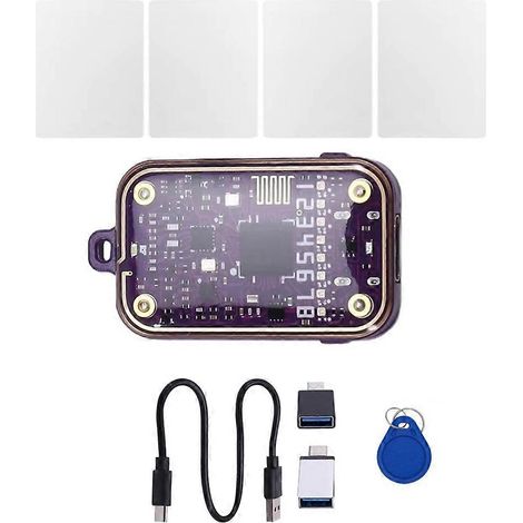 RFID-Chip-Lesegerät, EM125KHZ Smartcard-Emulator mit 13,56 MHz IC, RFID-Ausweisduplikator, Lese-/Schreibgerät, Bluetooth-kompatibel (1/5)