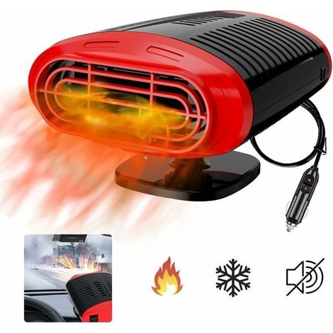 Chauffage Voiture Pare-Brise de Dégivreur de Voiture, Refroidisseur de Voiture Portable, avec Support Rotatif à 360 Degrés Chauffage Voiture Allume Cigare (1/4)