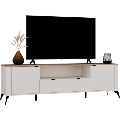 Mobile TV Cordoba 2D2S Cashmere Beige Rovere Castello Mobile TV 2 cassetti (1/5)