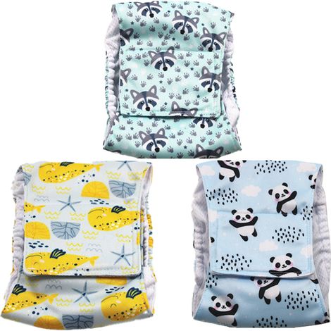 Belly Band - Bande Abdominale Pour Chien Mâle - Réutilisable - Lavable En Machine - Imperméable - 3 Pièces (1/5)