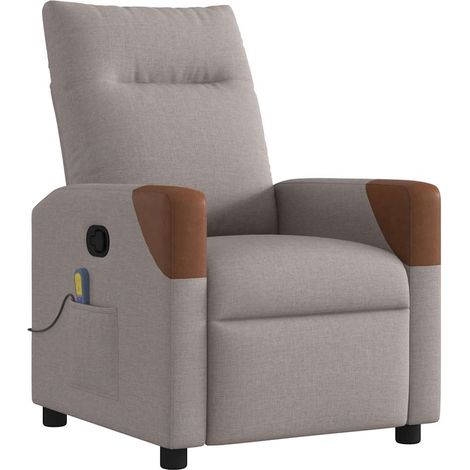 Maison Exclusive - Massagesessel Taupe Stoff