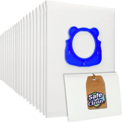20 Sacs aspirateur pour Rowenta RO3953EA,RO3950 - RO3980,RO 3950 Parquet,RO 3980 alternative à l' Hygiene+ ZR 20 Pièces (1/5)