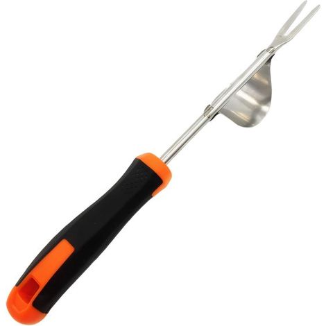 Herramientas desherbar acero inoxidable desherbar mango ergonómico desherbar Horquilla V manual desherbar desherbar 13,8 pulgadas Jardinería (1/5)