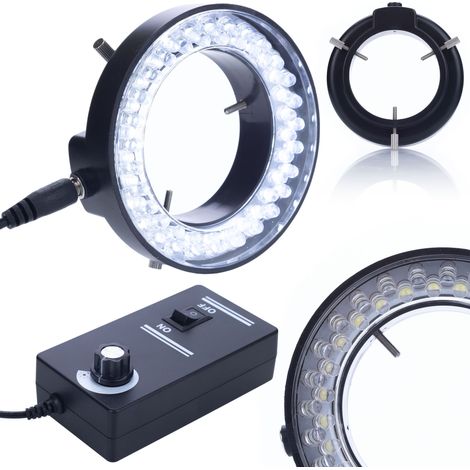 Iluminador de microscopio ajustable de 56xLED
