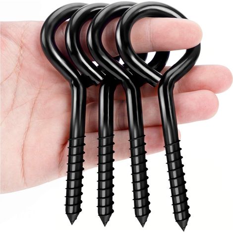 4er-Pack 5" große Ösenhaken aus Edelstahl zum Aufhängen, für Befestigungselemente und Hochleistungsanwendungen (1/5)