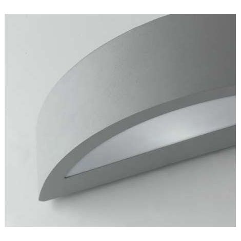 "Applique da esterno TUCSON in alluminio argento 9.6x7.5x36 IP44" (1/4)