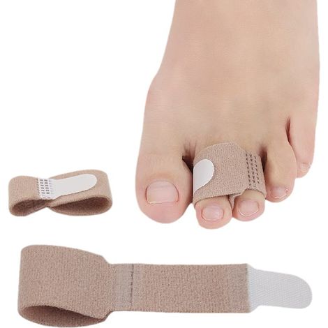 Redresseurs d'orteils pour orteils tordus, correcteurs d'orteils (4 orteils), bandages pour orteils recourbés, tordus et en marteau