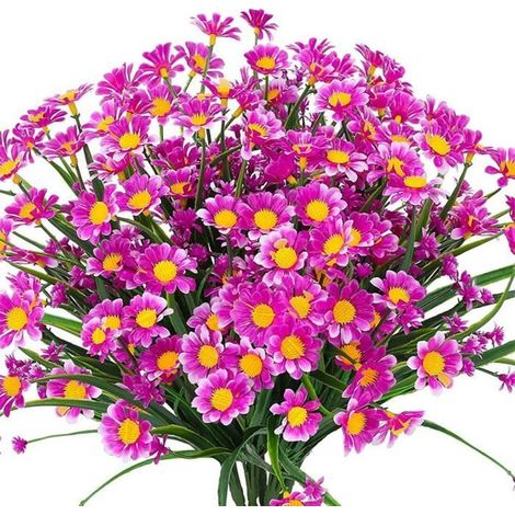 Fleur artificielle entretien facile longue tige verdure arbuste plante Faux cimetière fleur décor 2-Ywey