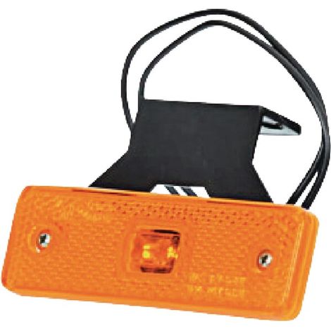 Feu de position à LED rectangulaire, 12/24 V avec câble et support Kramp LA30134 (1/5)