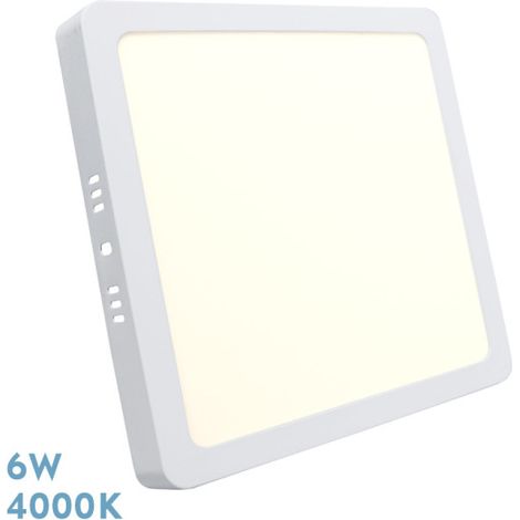 FABRILAMP Downlight Surface Square Selenite 6w 4000k White 540 Lm 2,8x12x12 Cm