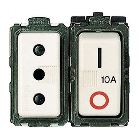 Presa Sicura 2P+T Salvavita interbloccata con interruttore magnetotermico 1P+N - In=16A