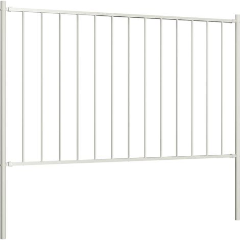 Maison Exclusive - Zaunelement Woerden mit Pfosten Stahl 1,7 x 1,