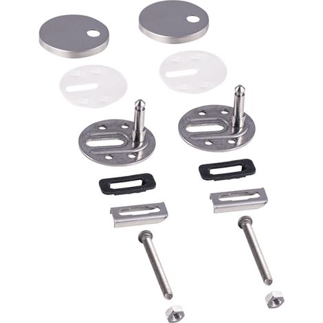 Ensemble de boulons de fixation pour siège WC avec charnière à déverrouillage centralisé QuickRelease