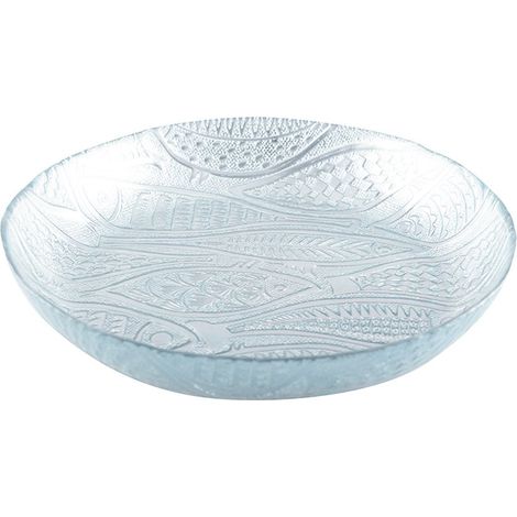 Coupe Creuse en Forme de Poisson pour Service et Décoration d'Intérieur Bleu 30,5 cm - PANGIVO (1/4)