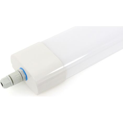 IluminaShop - Pantalla Estanca 24W LED Integrado 600 mm IP65 (Conexion 1 Extremo)  Blanco Neutro 4000K (1/3)
