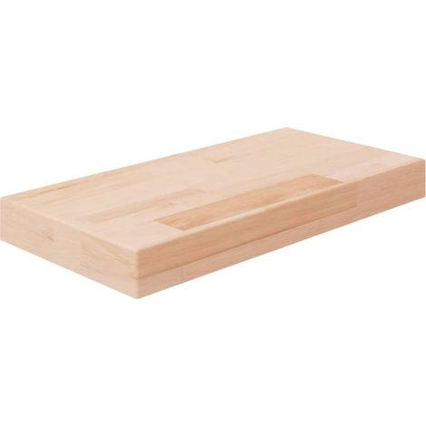 Regalboden 40x20x4 cm Unbehandeltes Massivholz Eiche