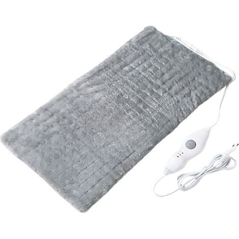 Couverture chauffante électrique pour lit – Chauffage rapide, soulagement doux des douleurs musculaires – 160 x 210 cm, gris (1/5)
