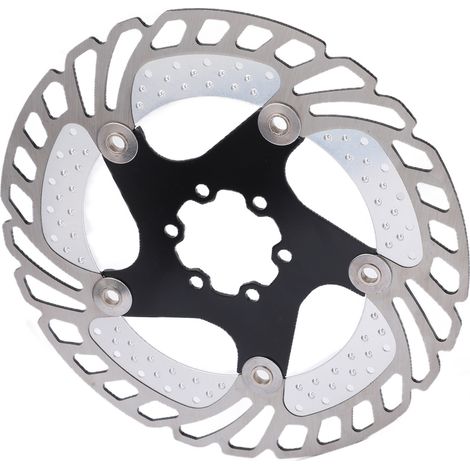 Schwarze Bremsscheibe, CNC-graviert, gefräst, eloxierte Markierung, Fahrradzubehör für Mountainbikes (1/5)