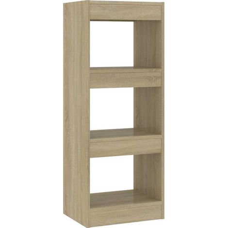 Maison Exclusive - Bücherregal/Raumteiler Sonoma-Eiche 40x30x103 (1/5)