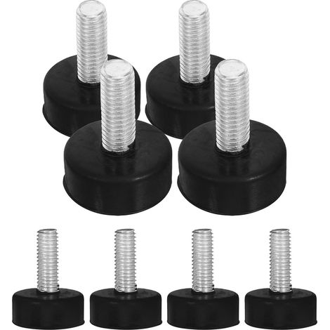 Lot de 8 patins anti-vibrations avec vis pour lave-linge et meubles, (1/5)