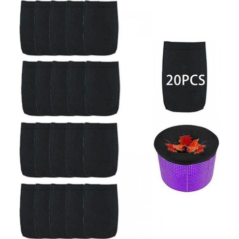 24x13cm 20 pcs Chaussette Skimmer PiscineChaussettes Filtre Piscine Pool Prefiltre Skimmer de SurfaceNettoyage et Accessoires pour Filet PiscineBalle Filtrante Floculant Panier Net Skim Flottan (1/5)