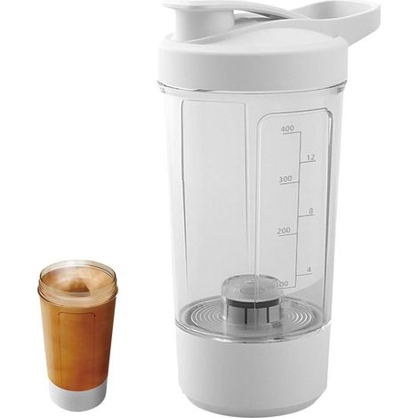 Wiederaufladbarer elektrischer 400-ml-Mixbecher mit Selbstumrührfunktion, USB-C-Protein-Pulver-Shakerflasche (1/5)