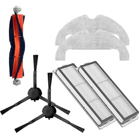 Hauptseitenbürsten-Set, Filter und Reinigungstuch für den Xiaomi Vacuum 2 Ultra Saugroboter STYTJ05ZHMHW – Ersatzteile für die rotierende Bürste (1/5)