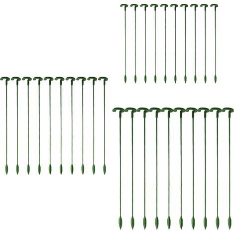 Tuteur à fibre de verre pour plantes  17/27/37 cm  Support croissance  10 pièces  Réutilisable et durable  Idéal pour roses, tomates et fleurs fragiles (1/5)