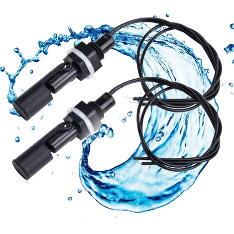 Interrupteur à flotteur, 2 PCS Capteur de niveau d'eau Interrupteur niveau de liquide Interrupteur à flotteur Horizontal pompe Interrupteur à flotteur pour piscine Fish Tank (1/5)